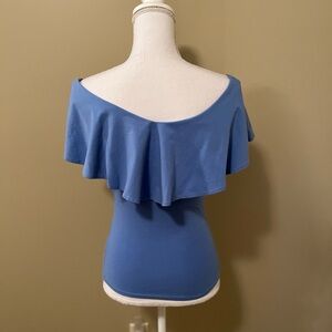 Free People Off Shoulder Ruffle Top